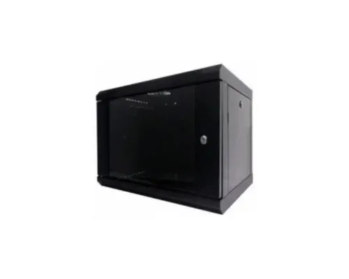 Шафа настінна Hypernet 9U 19" 600x500 (WMNC-500-9U-FLAT-BLACK)