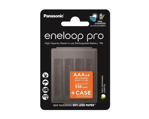 Аккумулятор Panasonic Eneloop AAA 930mAh Pro NI-MH * 4 + Сase (BK-4HCDEC4CP)