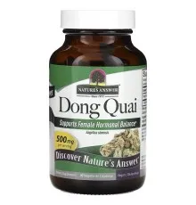 Травы Nature's Answer Дудник (Дягиль), 500 мг, Dong Quai, 90 вегетарианских капсул (NTA-16170)