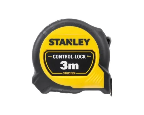 Рулетка Stanley CONTROL-LOCK, 3мх19мм, в прорезиненном корпусе,с двухсторонней шкалой (STHT37230-0)