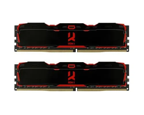 Модуль памяти для компьютера DDR4 16GB (2x8GB) 2666 MHz IRDM Black Goodram (IR-X2666D464L16S/16GDC)