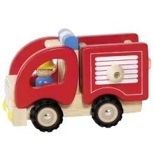 Машина Goki дерев'яна Пожежна (червоний (55927G)