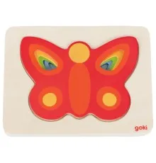 Розвиваюча іграшка Goki Пазл-вкладиш Метелик (57486G)