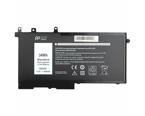 Акумулятор до ноутбука DELL Latitude E5580 (3DDDG) 11.4V 3000mAh PowerPlant (NB441259)