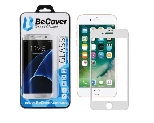 Стекло защитное BeCover Apple iPhone 7 / 8 / SE 2020 3D White (701041)