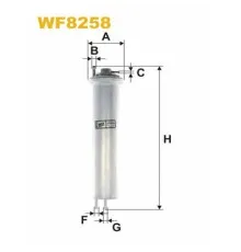 Фільтр паливний Wixfiltron WF8258