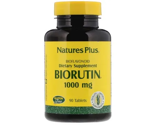 Витамин Natures Plus Рутин 1000 мг, BioRutin, 90 таблеток (NAP-02561)