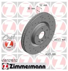 Тормозной диск ZIMMERMANN 450.5210.52