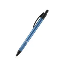 Ручка масляна Axent Prestige автоматична метал. корпус синій, Синя 0.7 мм (AB1086-14-02)