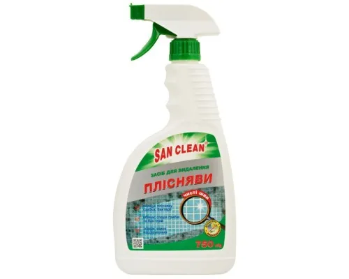 Спрей для чищення ванн San Clean для видалення цвілі та бруду 750 г (4820003542514)