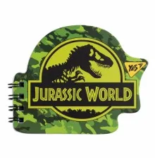 Блокнот Yes А7/24 дв. спіраль Jurassic World, фігурний (681816)