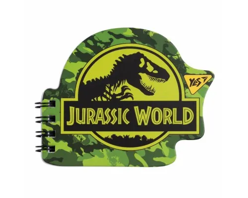 Блокнот Yes А7/24 дв. спираль Jurassic World, фигурный (681816)