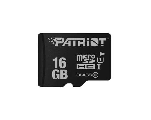Карта памяти Patriot 16GB microSDHC class 10 UHS-I LX (PSF16GMDC10)
