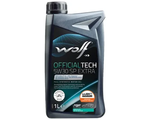 Моторное масло Wolf OFFICIALTECH 5W30 C3 SP EXTRA 1л (1049358)