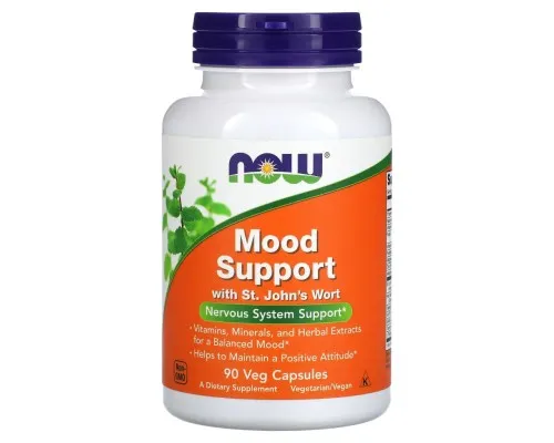 Вітамінно-мінеральний комплекс Now Foods Підтримка настрою зі звіробою, Mood Support with St. Johns Wort, (NOW-03351)