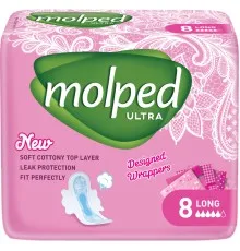 Гигиенические прокладки Molped Ultra Long 5 капель 8 шт. (8690536837601)