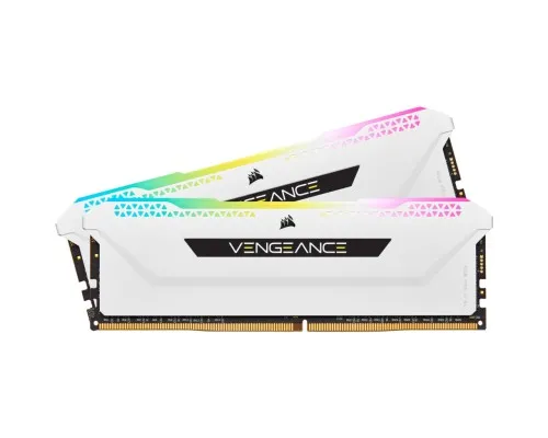 Модуль памяти для компьютера DDR4 32GB (2x16GB) 3600 MHz Vengeance RGB Pro SL White Corsair (CMH32GX4M2D3600C18W)