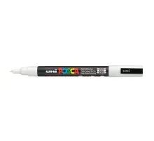 Художній маркер UNI Posca White 0.9-1.3 мм (PC-3M.White)