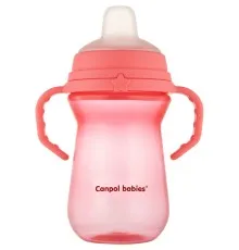 Поильник-непроливайка Canpol babies с силиконовым носиком FirstCup 250 мл Розовая (56/615_pin)