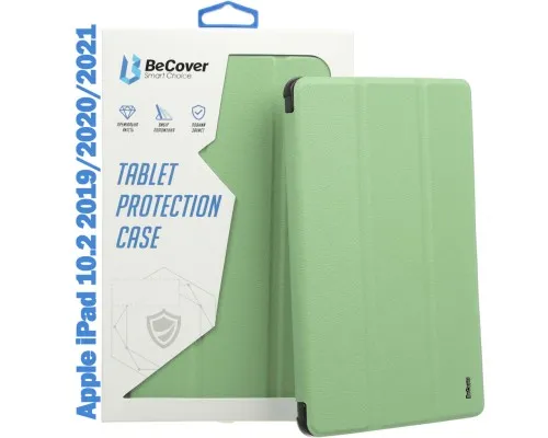 Чохол до планшета BeCover Tri Fold Soft TPU mount Apple Pencil Apple iPad 10.2 2019/2020/2021 Green (708457)