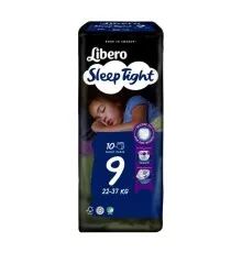 Подгузники Libero Sleep Tight Размер 9 (22-37 кг) 10 шт (7322541180786)