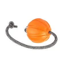 Іграшка для собак Liker Cord М'ячик з мотузкою 9 см (6297)