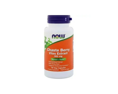 Трави Now Foods Екстракт Вітексу з Дудником, Chaste Berry Extract with Dong Quai, 300мг, (NOW-04773)