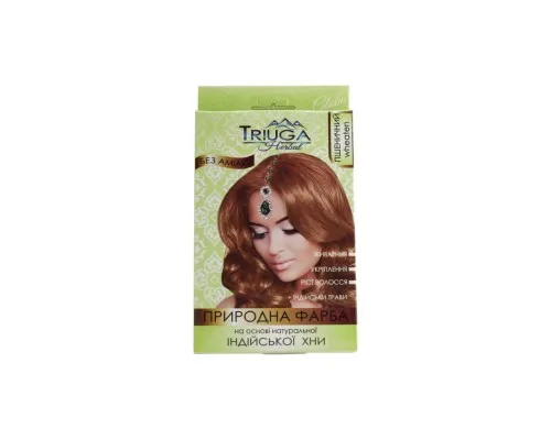 Краска для волос Triuga На основе натуральной индийской хны Пшеничный 25 г (8908003544366)