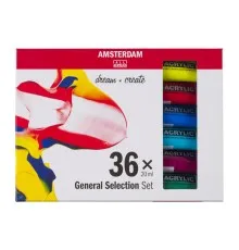 Акриловые краски Royal Talens Amsterdam General Selection 36 цветов по 20 мл (8712079456825)