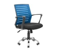 Офисное кресло Richman Флеш Ю Хром М-1 (Tilt) Сетка черная + синяя (ADD0003029)