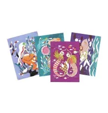 Набір для творчості Djeco Сяючі русалки художній комплект малювання блискітками (DJ09507)