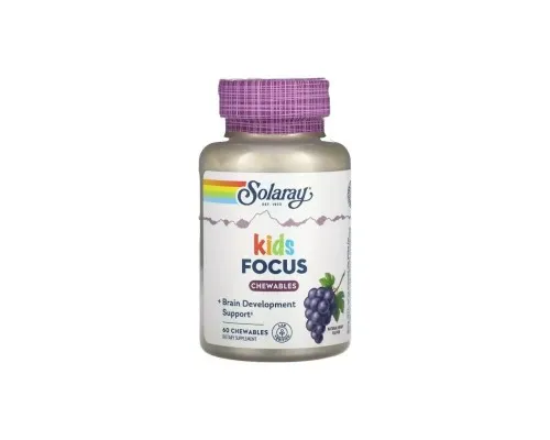 Витаминно-минеральный комплекс Solaray Поддержка детской сосредоточенности, вкус винограда, K (SOR-08378)