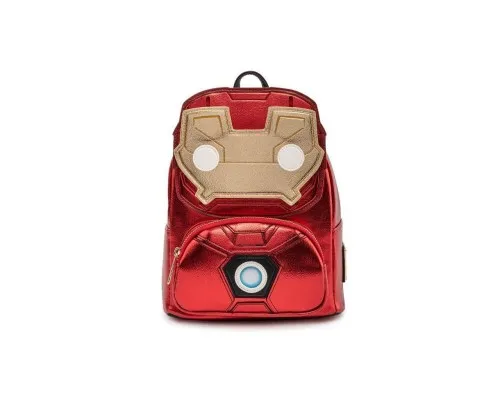 Рюкзак школьный Loungefly POP Marvel - Iron Man Light-Up Mini Backpack (MVBK0161)