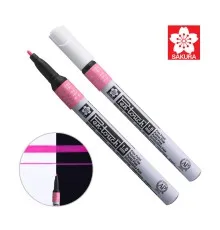 Маркер Sakura Pen-Touch Розовый, флуоресцентный, тонкий (FINE) 1мм (084511322738)