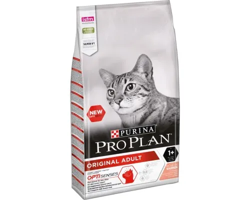 Сухой корм для кошек Purina Pro Plan Original с лососем 10 кг (7613036508315)