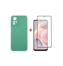 Чохол до мобільного телефона Dengos Kit for Xiaomi Redmi Note 12s case + glass (Mint) (DG-KM-46)