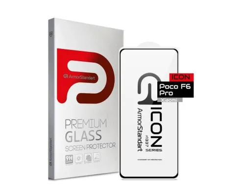 Скло захисне Armorstandart Icon Xiaomi Poco F6 Pro Black (ARM73499)