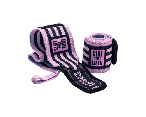 Бинт для спорта Power System PS-3510 Wrist Wraps GTL Pink (PS-3510PI-0)