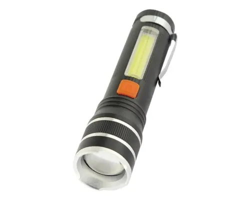 Ліхтар Quantum Helper 10W LED zoom +COB з USB (QM-FL1032)