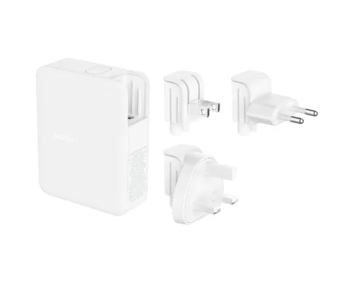 Зарядний пристрій Belkin 140W 3хUSB-С GAN PD PPS USB-A White (WCH014BTWH)