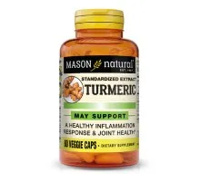 Травы Mason Natural Куркума, Turmeric, 60 вегетарианских капсул (MAV-15475)