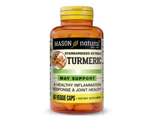 Травы Mason Natural Куркума, Turmeric, 60 вегетарианских капсул (MAV-15475)