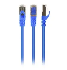 Патч-корд 0.25м S/FTP Cat 6A CU LSZH blue Cablexpert (PP6A-LSZHCU-B-0.25M)