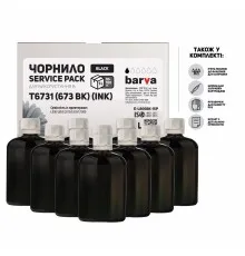 Чорнило Barva EPSON L800/L810/L850/L1800 10x100 мл BLACK (E-L800Bk-1SP)