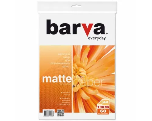 Фотопапір Barva A4 Everyday matted 190г 60с (IP-AE190-291)
