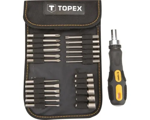 Набор бит Topex 26 шт с держателем (39D352)