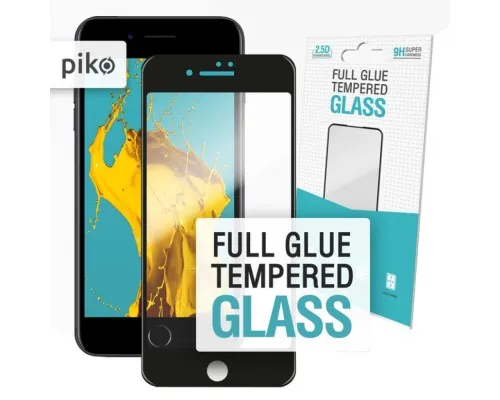 Пленка защитная Piko Full Glue iPhone SE 2020 black (1283126501418)