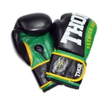 Боксерские перчатки Thor Shark 14oz Green (8019/01(Leather) GRN 14 oz.)