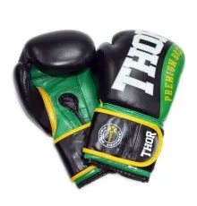 Боксерские перчатки Thor Shark 14oz Green (8019/01(Leather) GRN 14 oz.)