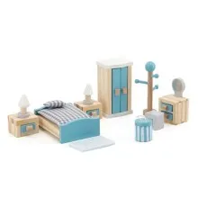Ігровий набір Viga Toys Дерев'яні меблі для ляльок PolarB Спальня (44035)